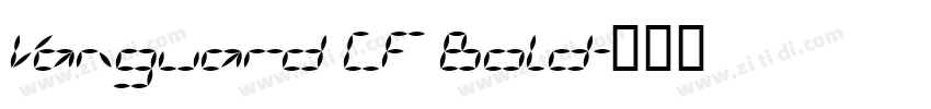Vanguard CF Bold字体转换